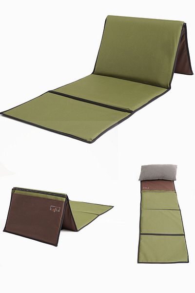 Kevin Tayamat, Foldable Backrest Sitting Rest Mat & Cushion, Prayer Rug
