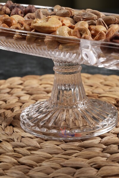 Multiamo Damla Model 6-Section Pedestal Glass Presentation Holder / Handmade