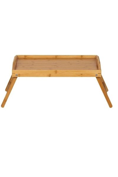 OEM Foldable bamboo serving tray for breakfast or snacks, 50x30x22 cm, M Deco