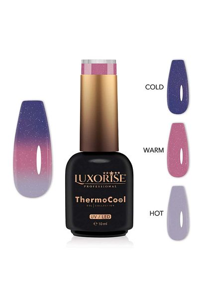 LUXORISE Ojă termică semipermanentă ThermoCool în 3 culori - Strălucire fermecătoare 10 ml