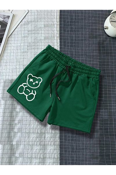 Bolders Outdoors Τυπωμένο σορτς πράσινου χρώματος