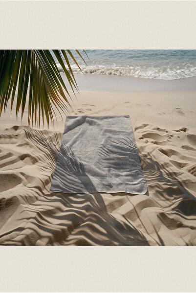 Ellaline Gray Beach Towel 100% Cotton Certified Sea & Pool Towel 70X140Cm