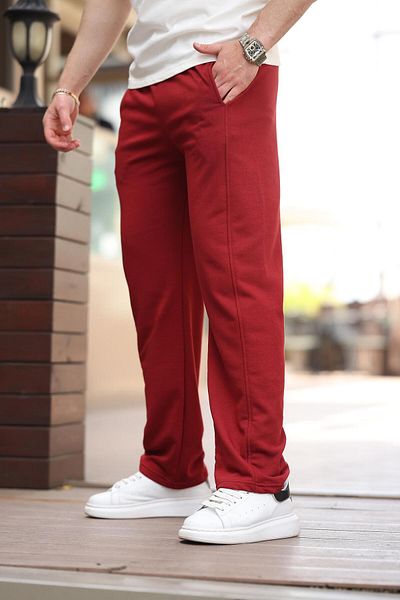Madmext Ανδρικό φούτερ Claret Red Relaxed Fit E6560