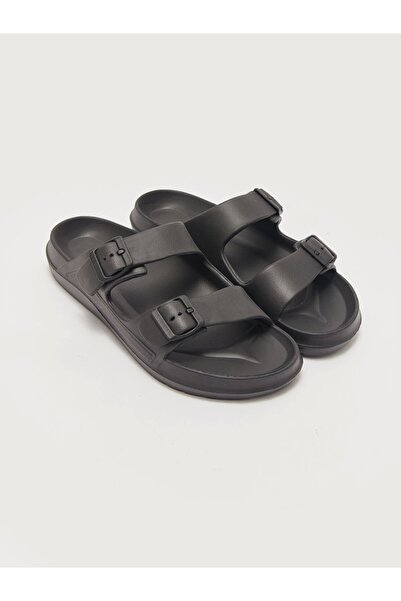 LC Waikiki LCW STEPS Papuci pentru bărbați cu bandă dublă cu cataramă neagră