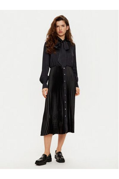 Karl Lagerfeld Women's Shirt Dress A1W13020 Black
