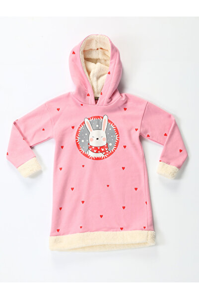 Casabony Růžové dívčí šaty Yumoş Bunny