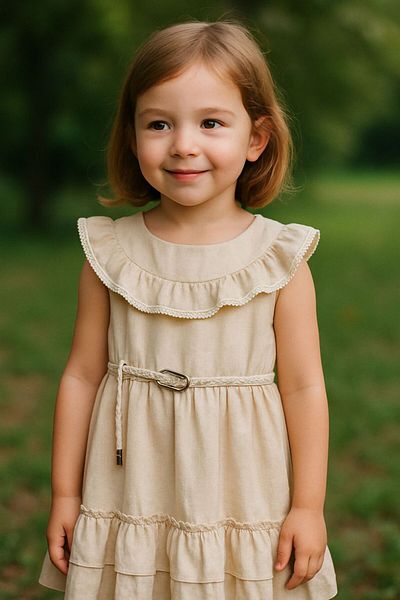 MODA GIRL'S MUSLIN DRESS