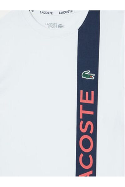 Lacoste Tricou băiețel TJ8489 Alb, Colorat