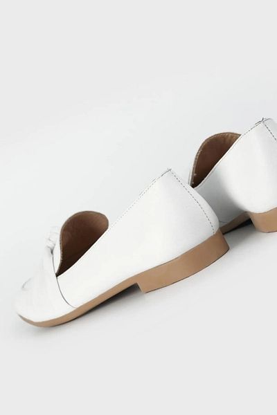 PATRON SHOES Black Genuine Natural Leather Ballerinas