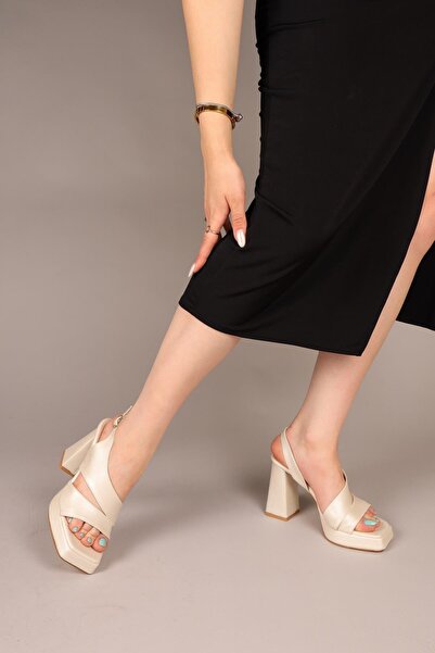 Birikon CİNNAR Верев Стрічкова Платформа На підборах Взуття