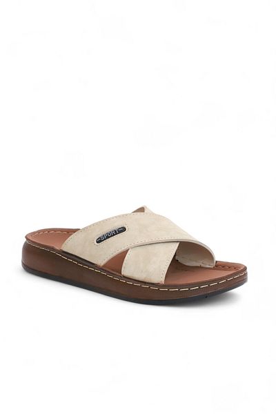 Konfores 2162 Full Anatomical Sole Men's Slippers Compatible for Daily, Umrah and Hajj