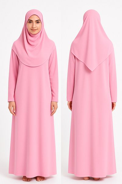 ZEHRANAZ NAMAZ ELBİSESİ Prayer Dress (Candy Pink)