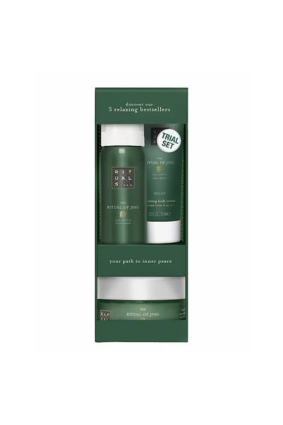 Rituals Σετ κρέμα σώματος The Ritual of Jing, 70 ml Απολεπιστικό σώματος, 125 ml Αφρόλουτρο, 50 ml