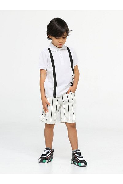 Casabony Striped Gabardine Boys' Shorts