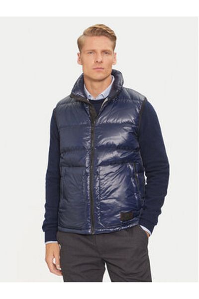 LA MARTINA Men's Vest ZMO007 PA078 Navy Blue