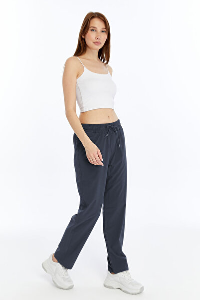 OXVİN Pantaloni de sport largi din țesătură parașută oversize pentru femei, pantaloni casual (VARĂ)