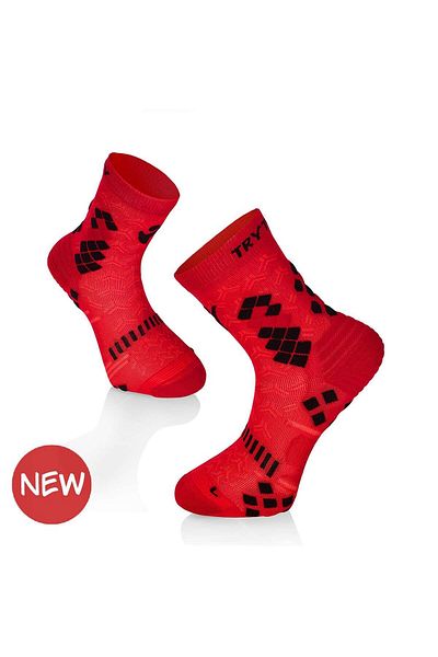 Try to Fly Red Compression Socks
