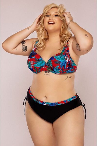 Lush Fashion Red Two-Piece Swimsuit