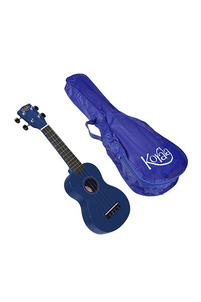 Korala UKS30BU Blue soprano ukulele set, bag, 3 frets