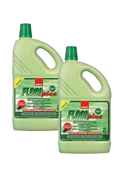 Essano Sano Floor Plus Soluție de curățat podele repelentă împotriva insectelor, 2l x 2 bucăți