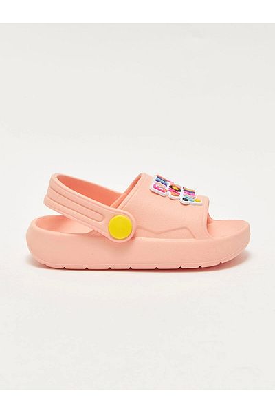 LC Waikiki Lcw Steps Orange Printed Baby Girl Beach Sandals