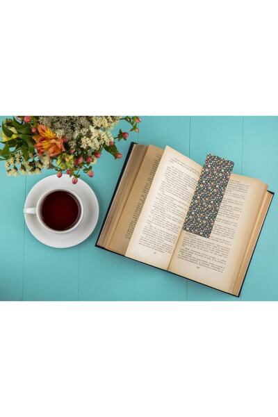 Riyaz Dükkan 4lü Çift Taraflı Sert Dikey Kitap Ayracı - Papatyalar
