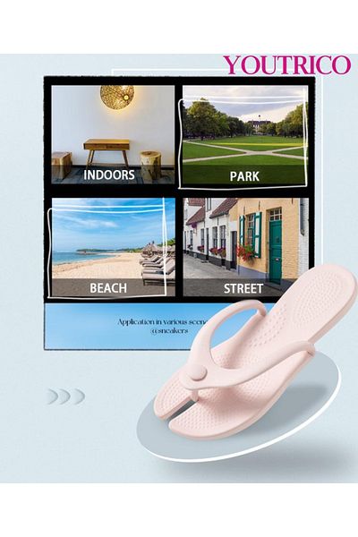 Youtrico Flip-Flops Foldable Size 36-38 Portable for Travel-Shower