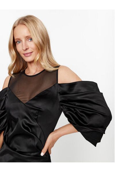 Karl Lagerfeld Women's Cocktail Dress 236W1312 Black