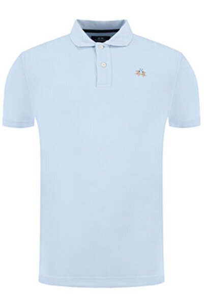 LA MARTINA Polo bărbătesc CCMP02 PK001 Albastru deschis