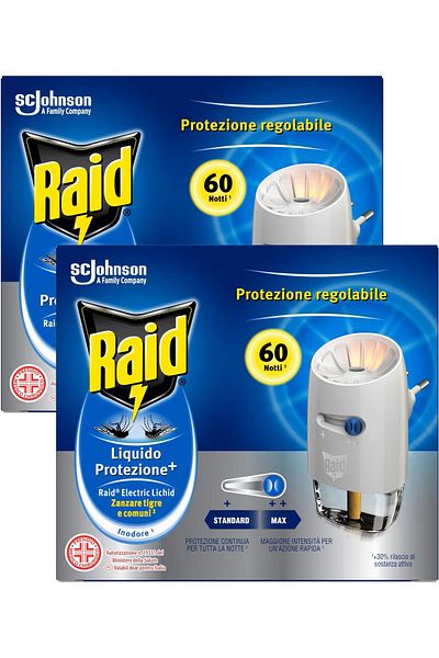 Raid Electric Device Liquid Refill 36ml 60nights X2pcs