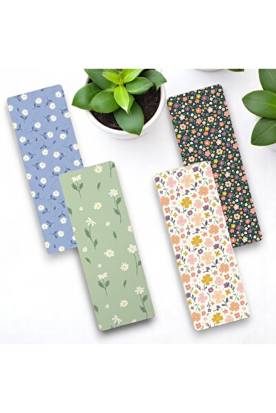 Riyaz Dükkan إشارة مرجعية عمودية صلبة مزدوجة الجوانب مكونة من 4 قطع - أقحوان