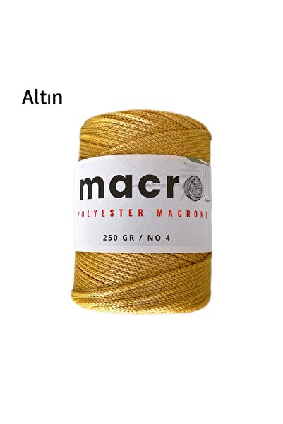 MACRO Polyester Makrome 250gr No4 El Örgü Ipliği