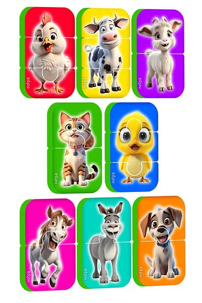 kutuTR Eva Magnetless Baby Puzzle - for Animals 18-36 Months