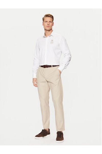 LA MARTINA Men's Shirt ZMCG30 PP483 White