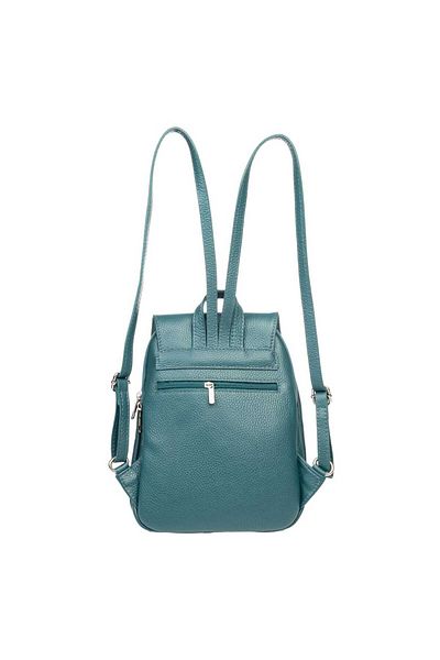 Toro Nero Rucsac de damă din piele naturală, verde petrol Cris