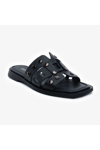 Greyder Papuci de damă din piele naturală neagră 5y2wt59250