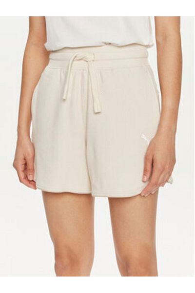 Puma Pantaloni scurți sport pentru femei 678701 Ecru