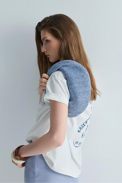 Suud Collection Geantă Pia Blue Paie