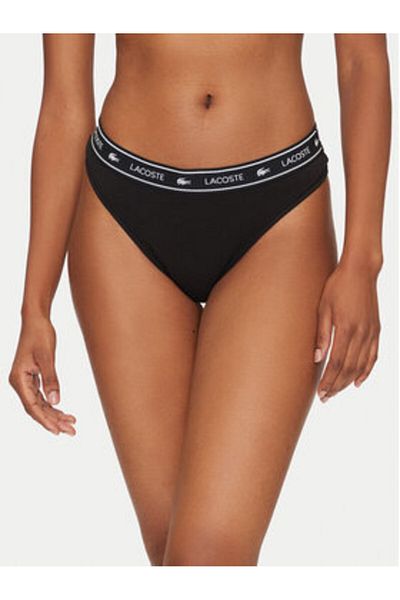 Lacoste Tanga pentru femei 8F1342 Negru