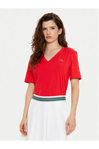 Lacoste Women's T-Shirt TF7300 Red