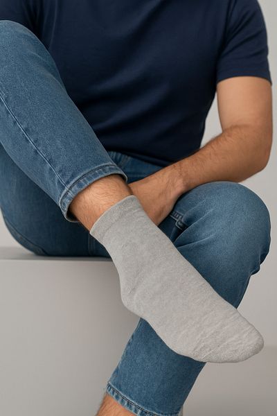 BELİNOPLUS 6 ζευγάρια ανδρικές κάλτσες μπαμπού σε προσαρμοσμένο κουτί για δώρο ή χρήση
