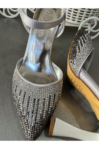 JENA 7.5 cm Thick Galler Heel Ebruli Color Transition Very Stylish-Very Stylish Evening Dress Shoes