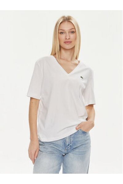 Lacoste Tricou damă Lacoste TF7300 alb
