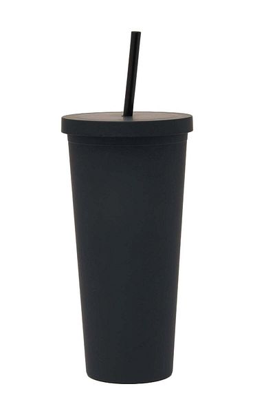 PRICKLY PEAR Black Sippy 24 Oz Plastic Water Bottle