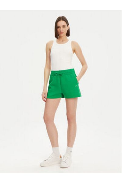 Lacoste Pantaloni scurți sport pentru femei GF5378 verzi