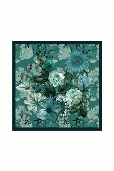 Mooncorn Emerald Floren Pattern Cotton Scarf