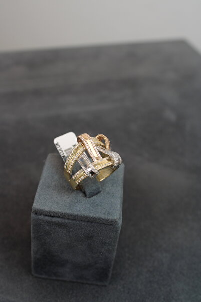 Net Kuyumculuk 14 Ayar Altın Taşlı Fantazi Yüzük