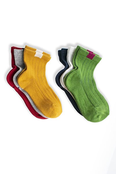 Belyy Socks Belyy 6'li Renkli Çocuk Çorap Seti