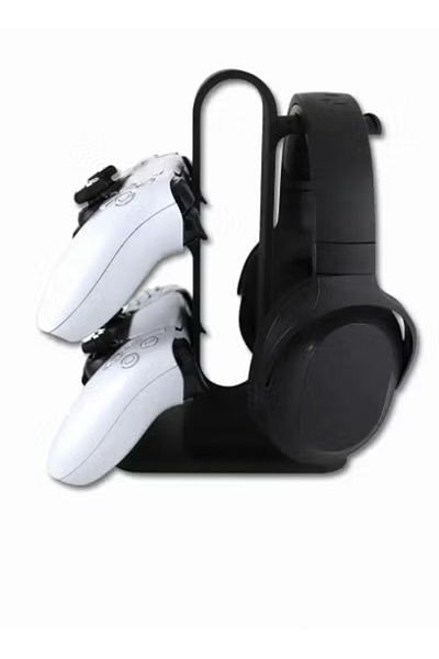 3D Brothers Headset and Controller Stand for Gaming Consoles with 3-in-1 Capacity