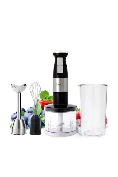 LAC LAICHY 4 In 1 Blender, 800w 2-speed And Turbo Mode,600ml Container,for Smoothie Sauces Food Soups